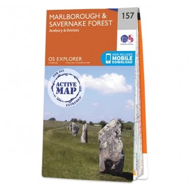 Ordnance Survey Explorer Active map 157 - Marlborough & Savernake Forest (Waterproof)