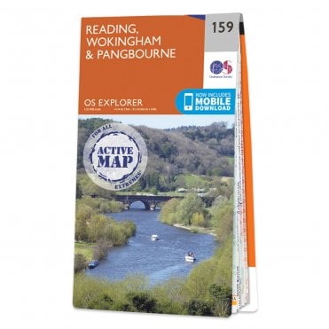 Ordnance Survey Explorer Active map 159 - Reading (Waterproof)