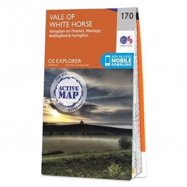 Ordnance Survey Explorer Active map 170 - Abingdon, Wantage & Vale of White Horse (Waterproof)