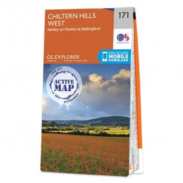 Ordnance Survey Explorer Active map 171 - Chiltern Hills West (Waterproof)