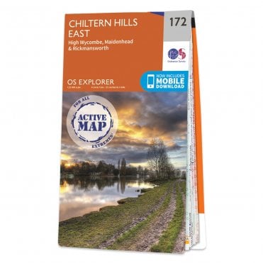 Ordnance Survey Explorer Active map 172 - Chiltern Hills East (Waterproof)