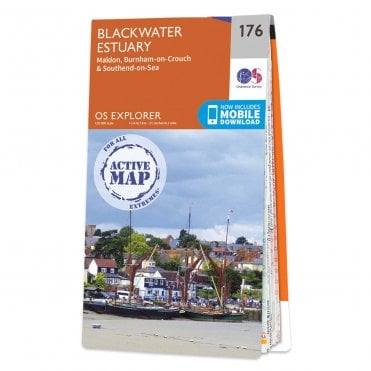 Ordnance Survey Explorer Active map 176 - Blackwater Estuary (Waterproof)