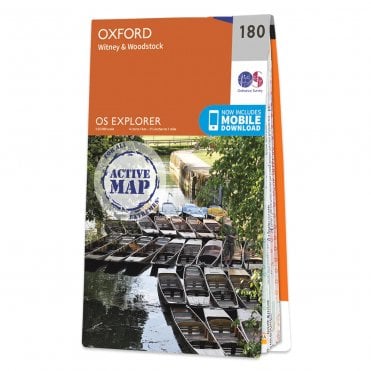 Ordnance Survey Explorer Active map 180 - Oxford (Waterproof)