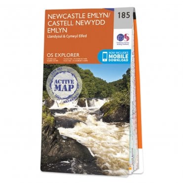 Ordnance Survey Explorer Active map 185 - Newcastle Emlyn (Waterproof)