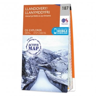 Ordnance Survey Explorer Active map 187 - Llandovery (Waterproof)