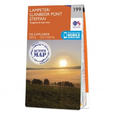 Ordnance Survey Explorer Active map 199 - Lampeter (Waterproof)