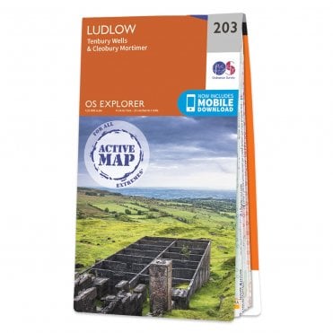 Ordnance Survey Explorer Active map 203 - Ludlow (Waterproof)