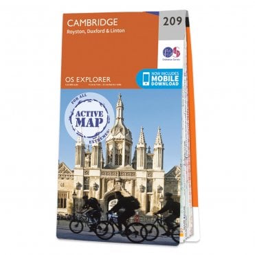 Ordnance Survey Explorer Active map 209 - Cambridge (Waterproof)