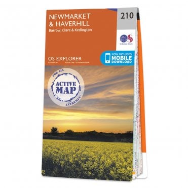 Ordnance Survey Explorer Active map 210 - Newmarket & Haverhill (Waterproof)