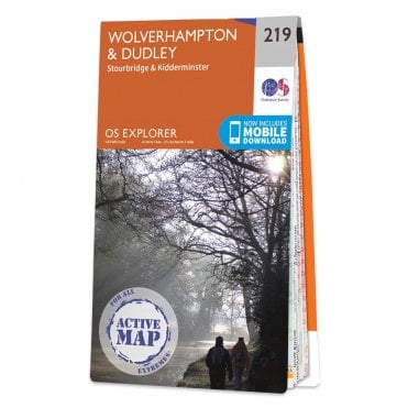 Ordnance Survey Explorer Active map 219 - Wolverhampton & Dudley (Waterproof)
