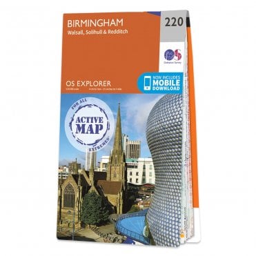 Ordnance Survey Explorer Active map 220 - Birmingham (Waterproof)