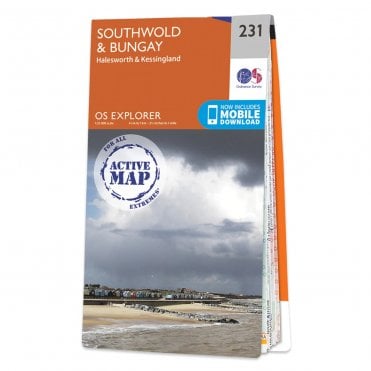 Ordnance Survey Explorer Active map 231 - Southwold & Bungay (Waterproof)