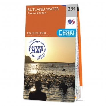 Ordnance Survey Explorer Active map 234 - Rutland Water (Waterproof)