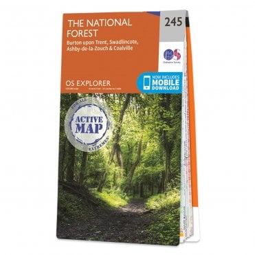 Ordnance Survey Explorer Active map 245 - The National Forest (Waterproof)