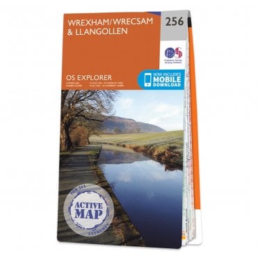 Ordnance Survey Explorer Active map 256 - Wrexham & Llangollen (Waterproof)