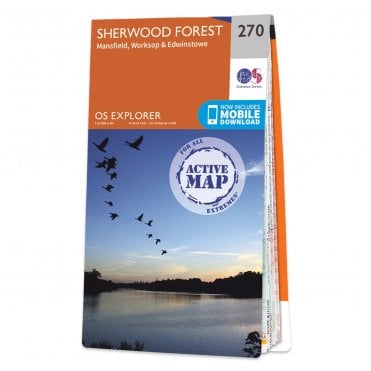 Ordnance Survey Explorer Active map 270 - Sherwood Forest (Waterproof)