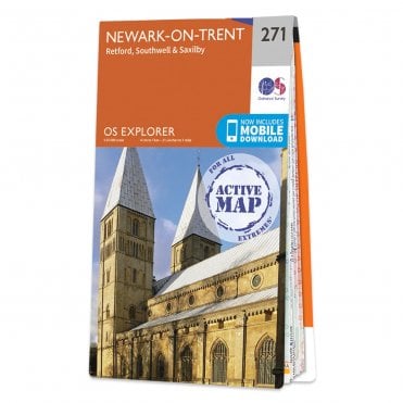 Ordnance Survey Explorer Active map 271 - Newark-on-Trent (Waterproof)