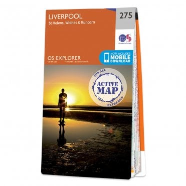 Ordnance Survey Explorer Active map 275 - Liverpool (Waterproof)