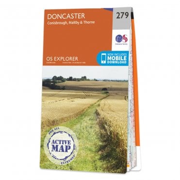 Ordnance Survey Explorer Active map 279 - Doncaster (Waterproof)