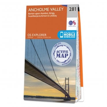 Ordnance Survey Explorer Active map 281 - Ancholme Valley (Waterproof)