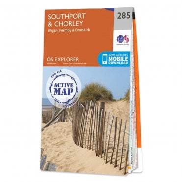 Ordnance Survey Explorer Active map 285 - Southport & Chorley (Waterproof)