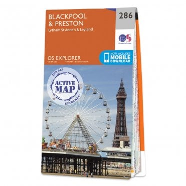 Ordnance Survey Explorer Active map 286 - Blackpool & Preston (Waterproof)