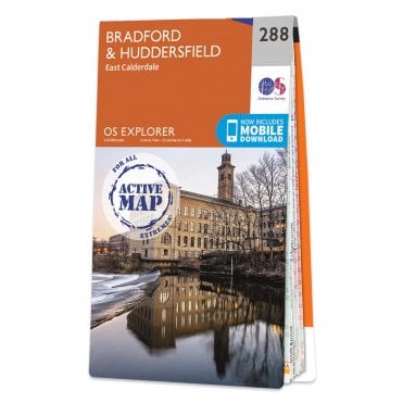 Ordnance Survey Explorer Active map 288 - Bradford & Huddersfield (Waterproof)