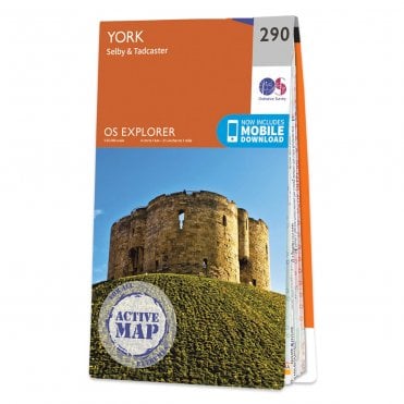 Ordnance Survey Explorer Active map 290 - York (Waterproof)