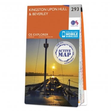 Ordnance Survey Explorer Active map 293 - Kingston upon Hull & Beverley (Waterproof)