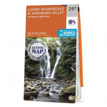 Ordnance Survey Explorer Active map 297 - Lower Wharfedale & Washburn Valley (Waterproof)