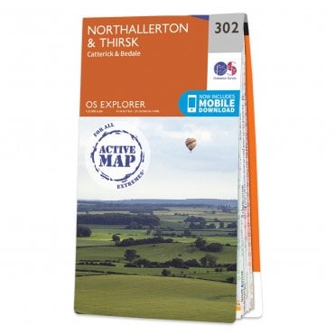 Ordnance Survey Explorer Active map 302 - Northallerton & Thirsk (Waterproof)