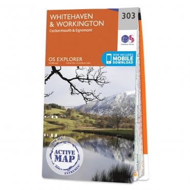 Ordnance Survey Explorer Active map 303 - Whitehaven & Workington (Waterproof)