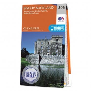 Ordnance Survey Explorer Active map 305 - Bishop Auckland (Waterproof)