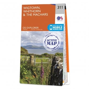 Ordnance Survey Explorer Active map 311 - Wigtown, Whithorn & The Machars (Waterproof)