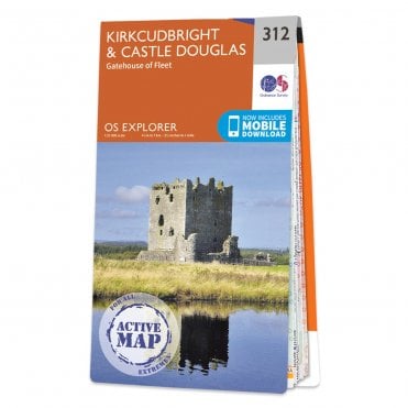 Ordnance Survey Explorer Active map 312 - Kirkcudbright & Castle Douglas (Waterproof)