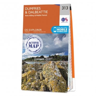 Ordnance Survey Explorer Active map 313 - Dumfries & Dalbeattie (Waterproof)