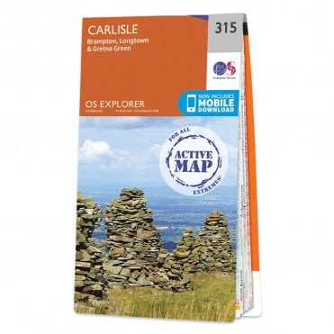 Ordnance Survey Explorer Active map 315 - Carlisle (Waterproof)