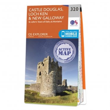 Ordnance Survey Explorer Active map 320 - Castle Douglas, Loch Ken & New Galloway (Waterproof)