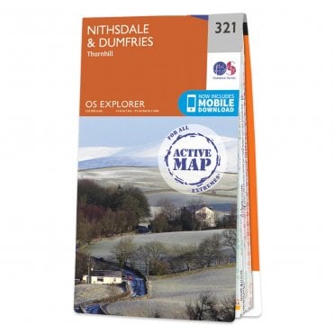 Ordnance Survey Explorer Active map 321 - Nithsdale & Dumfries (Waterproof)