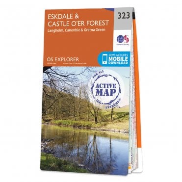 Ordnance Survey Explorer Active map 323 - Eskdale and Castle Oer Forest (Waterproof)