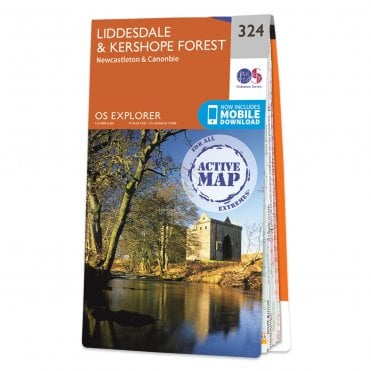 Ordnance Survey Explorer Active map 324 - Liddesdale & Kershope Forest (Waterproof)