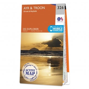 Ordnance Survey Explorer Active map 326 - Ayr & Troon (Waterproof)