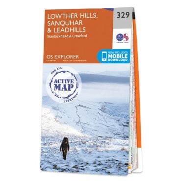 Ordnance Survey Explorer Active map 329 - Lowther Hills, Sanquhar & Leadhills (Waterproof)