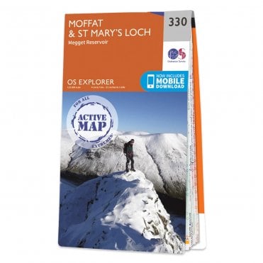 Ordnance Survey Explorer Active map 330 - Moffat & St Marys Loch (Waterproof)