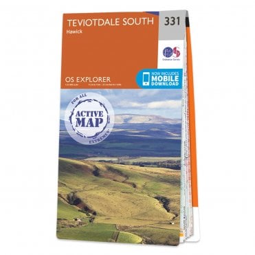 Ordnance Survey Explorer Active map 331 - Teviotdale South (Waterproof)