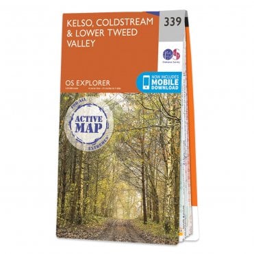 Ordnance Survey Explorer Active map 339 - Kelso, Coldstream & Lower Tweed Valley (Waterproof)