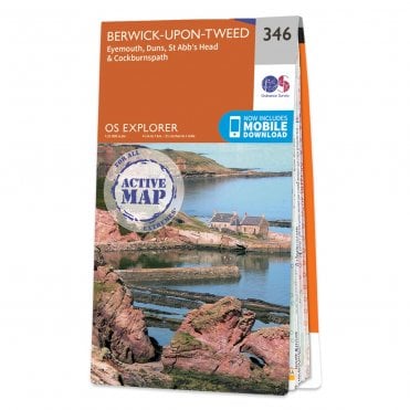 Ordnance Survey Explorer Active map 346 - Berwick-upon-Tweed (Waterproof)
