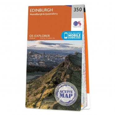 Ordnance Survey Explorer Active map 350 - Edinburgh (Waterproof)