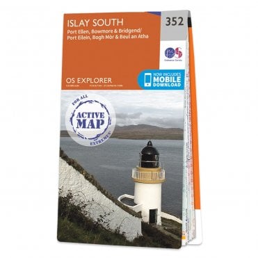 Ordnance Survey Explorer Active map 352 - Islay South (Waterproof)