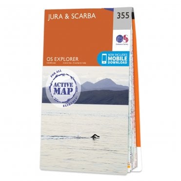 Ordnance Survey Explorer Active map 355 - Jura & Scarba (Waterproof)